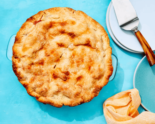 Peach Pie with Duck Fat Crust