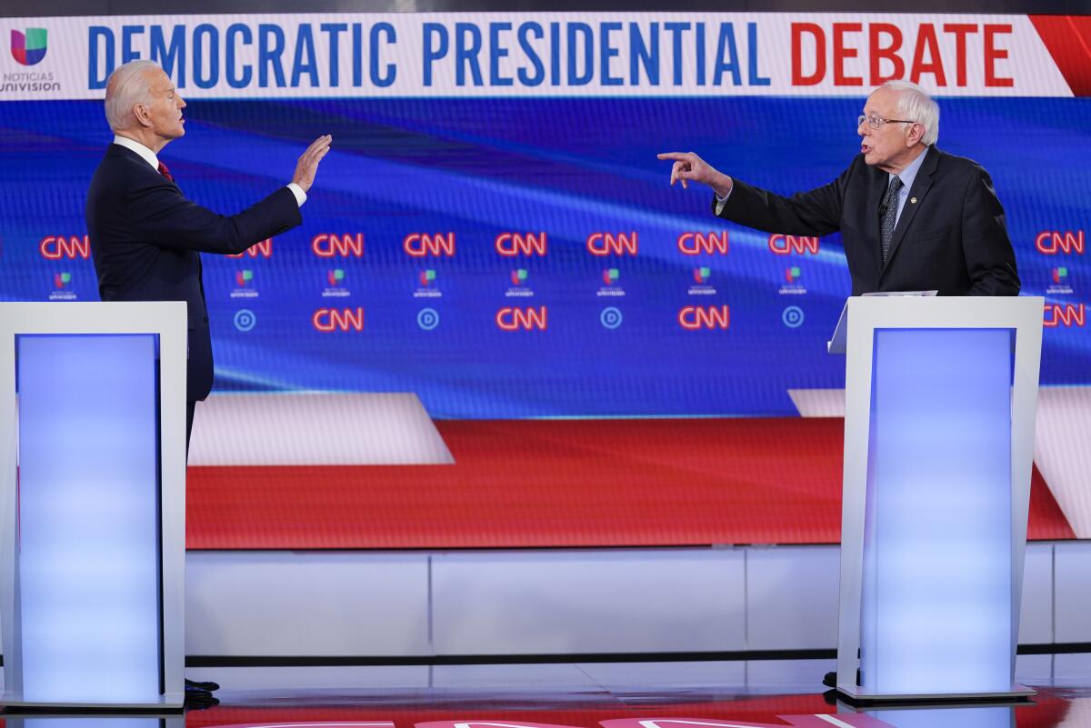 Combative debate shows Bernie Sanders isn’t going quietly off the