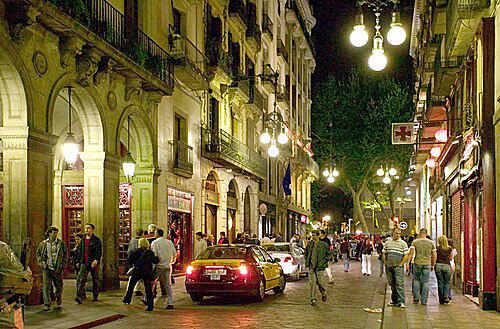 With guided pedestrian tours, striking architecture from Roman ruins to modern hotels and inviting side streets, Barcelona is made for walking. And whether it's midnight or early in the morning, you'll find people strolling along Ferran Street. The foot traffic overflows from nearby Plaza Reial, a popular hangout for tourists and locals in the city's Gothic Quarter.