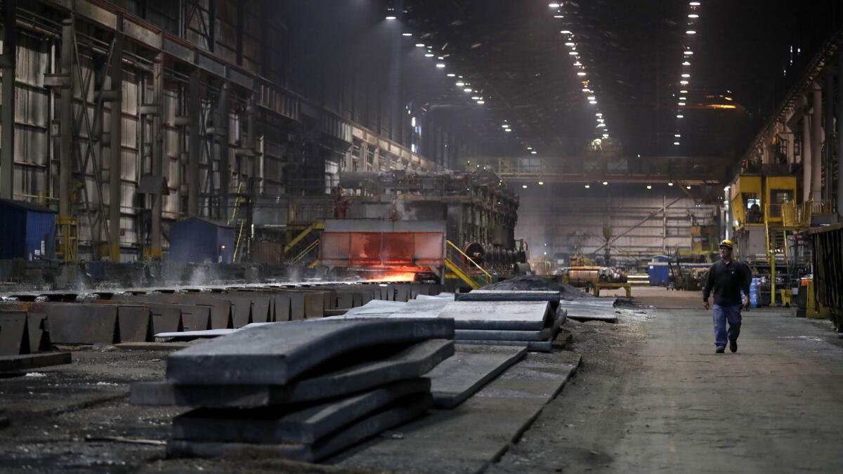 The hot-strip mill at the U.S. Steel Granite City Works facility.