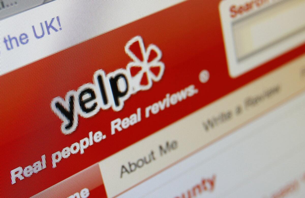 Yelp shares fell nearly 16% after the online business reviews site reported earnings.