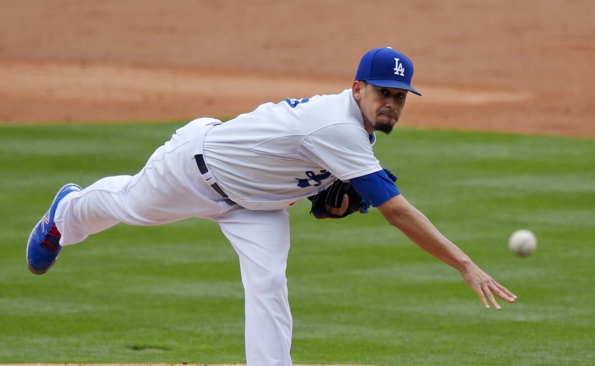 Carlos Frias gave up 10 runs on 12 hits over just four innings in the Dodgers' 11-3 loss Sunday to the San Diego Padres.