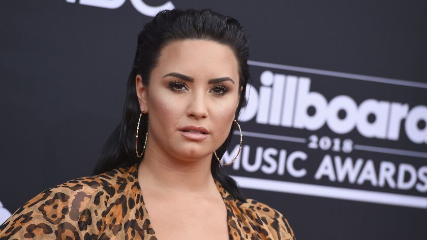 Demi Lovato arrives at the Billboard Music Awards in Las Vegas in May.