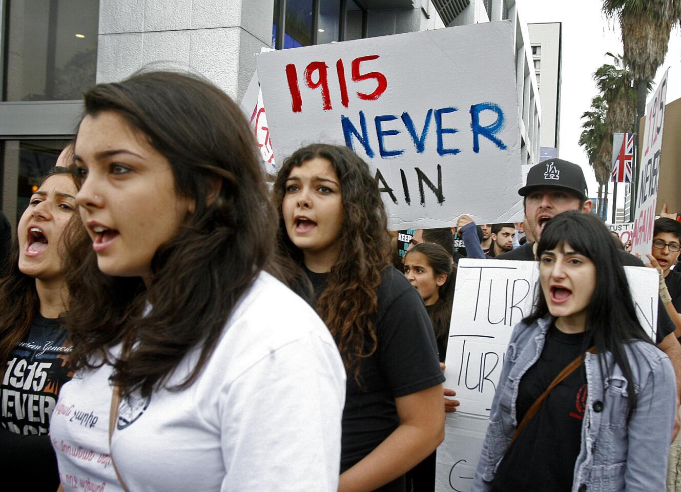 Photo Gallery: Armenian protest at Turkish Consulate to end genocide denial