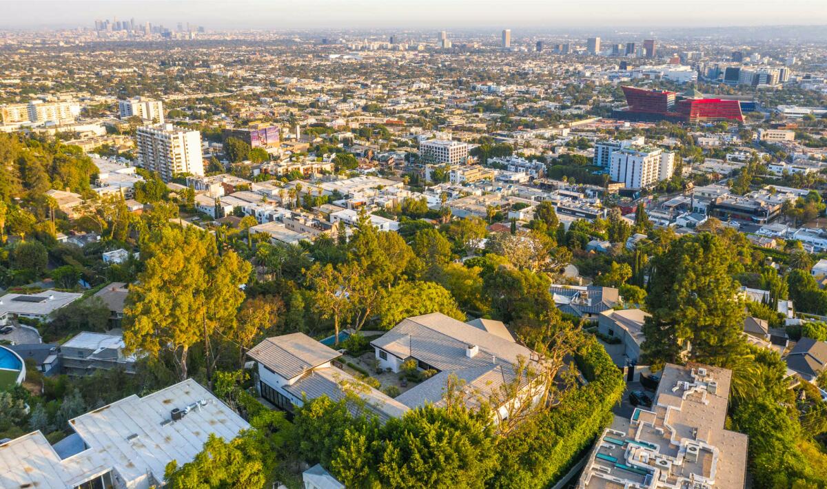 Andy Mooney's double-parcel gated compound above the Sunset Strip