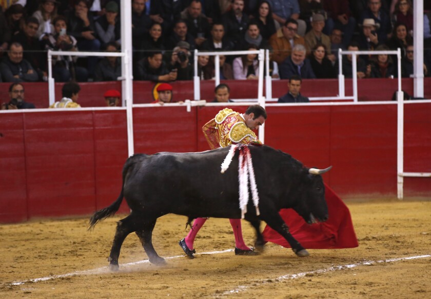 Enrique Ponce was one of the featured bullfighters at Plaza De Toros Caliente in Tijuana on Dec. 15, 2019.