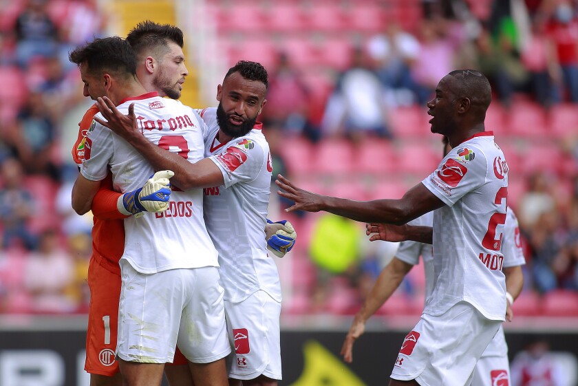 El colombiano Andrés Mosquera define el empate del Toluca ante el Puebla