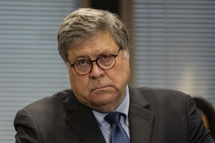 Attorney General William Barr described the Justice Department's intervention in Trump's  case as "somewhat routine."