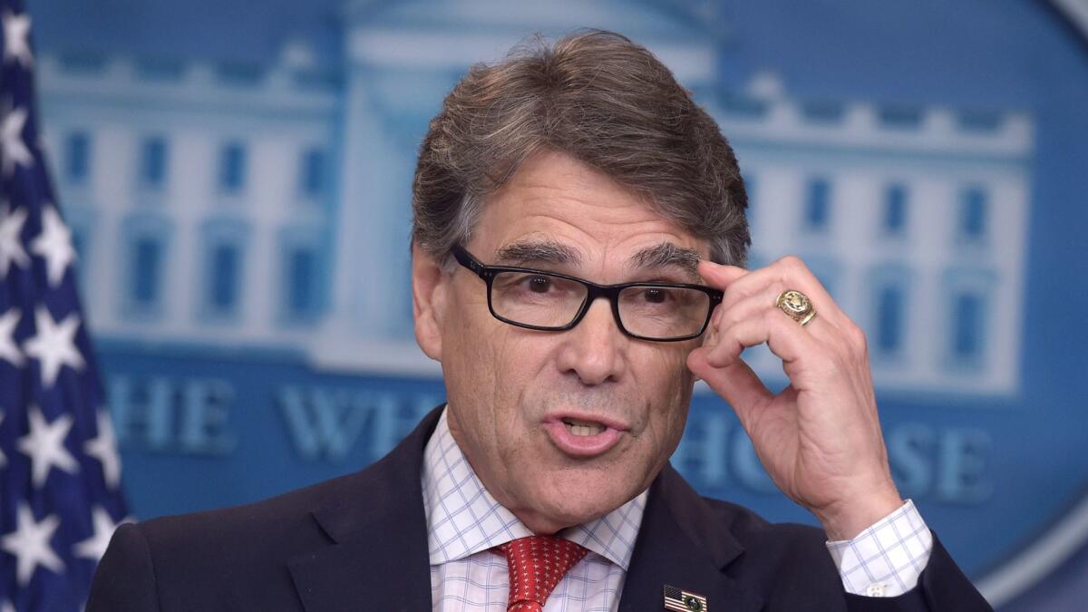 Energy Secretary Rick Perry's plan to boost the coal and nuclear industries was rejected by the Federal Energy Regulatory Commission on Monday.