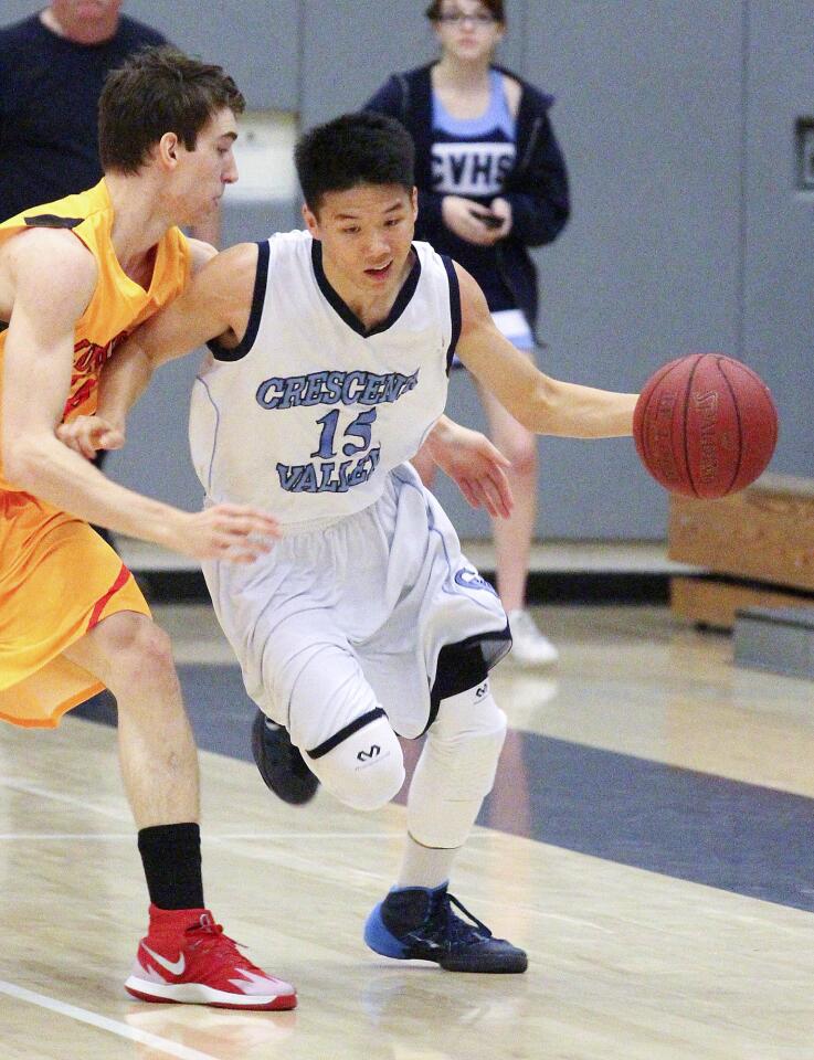 Photo Gallery: Crescenta Valley vs. Orange Lutheran CIF boys basketball playoff