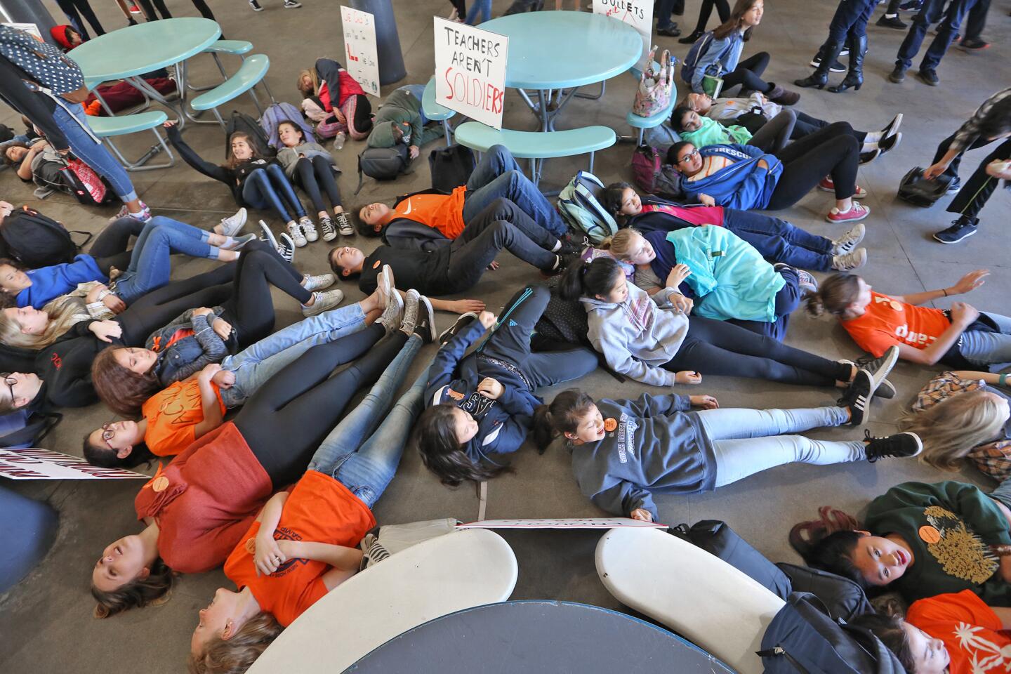 Photo Gallery: Rosemont Middle School “Die-Inevent" for stricter gun laws