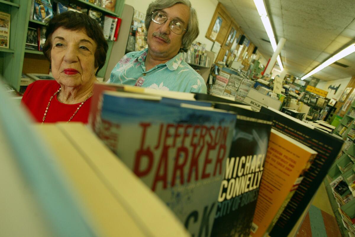 Anne and Jerry Gusha at Williams' Book Store in 2002.