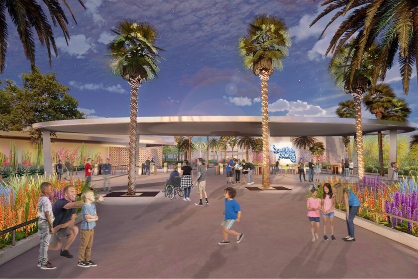 The new entrance to Downtown Disney