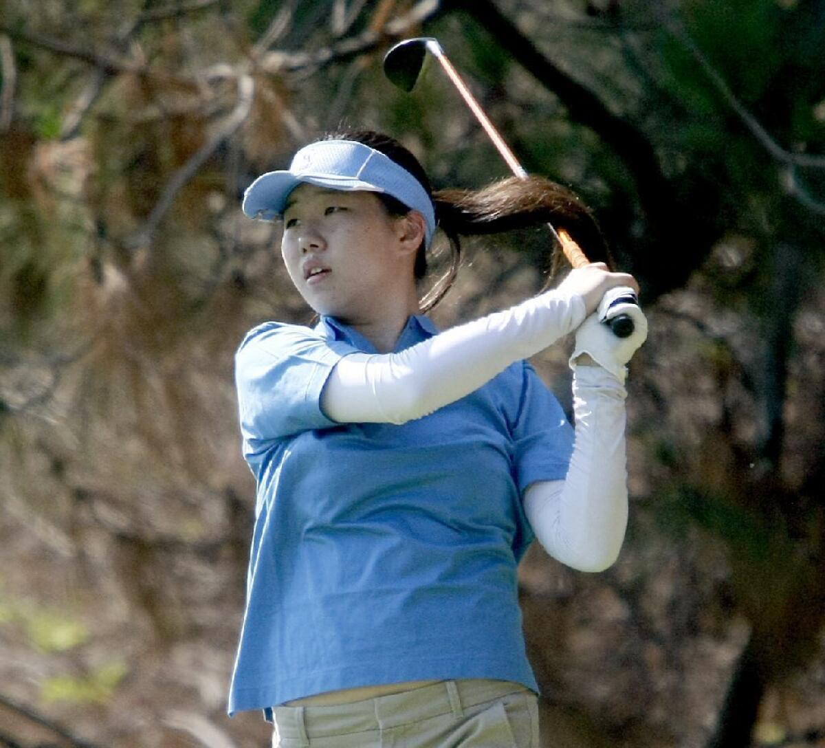 Crescenta Valley High girls' golfer Audrey Chung carded a 39 in the second Pacific League match of the season.