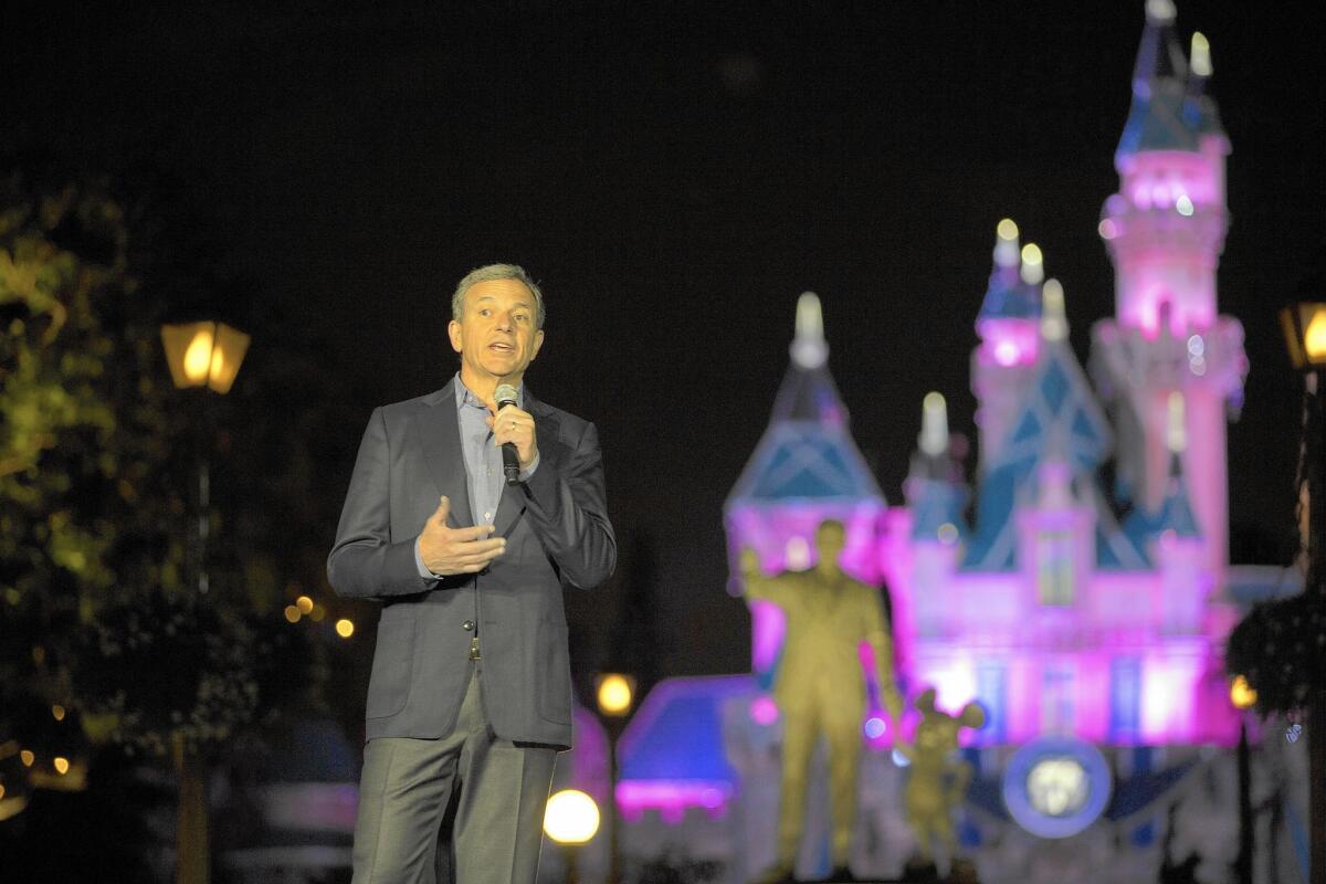 Disney Chief Executive Bob Iger's base pay was $2.5 million in 2014. But, like many CEOs, his total compensation -- $46.5 million -- was boosted by a performance-based bonus.