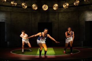 three runners compete in the Old Globe’s production of "The XIXth (the Nineteenth)."