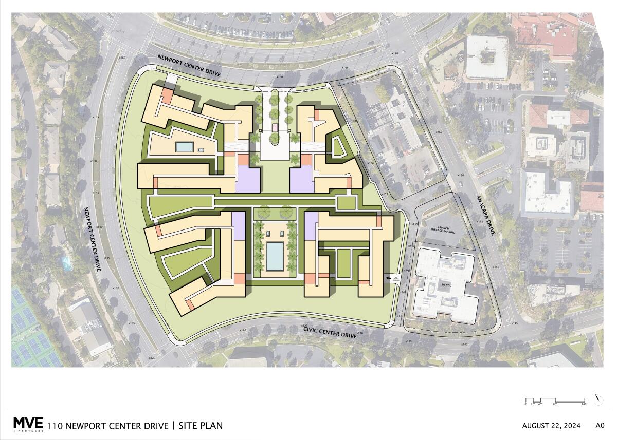Irvine Co. proposes 800 new luxury apartments at Newport Center - Los ...