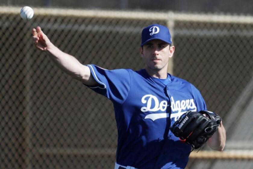 Brandon McCarthy could land a spot on the Dodgers' starting rotation this season.