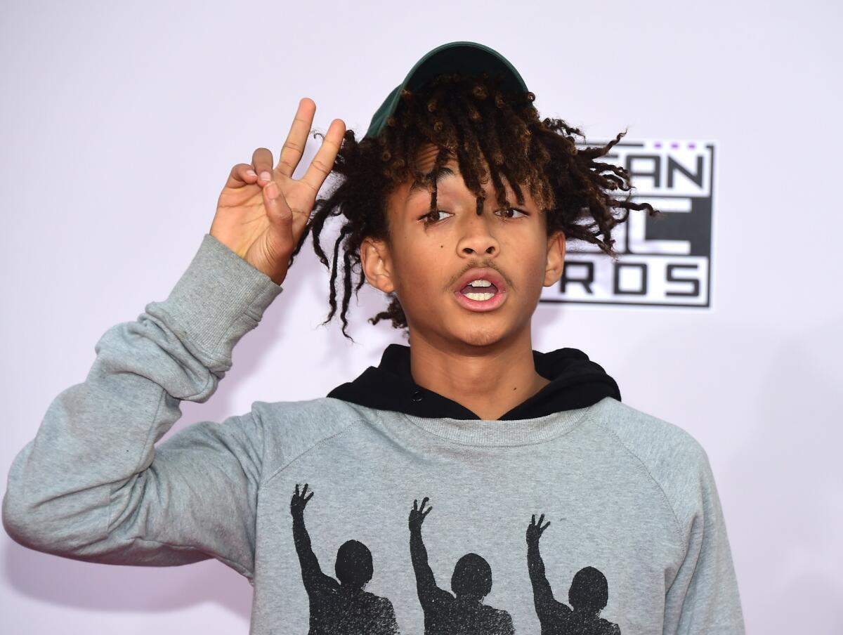 Actor Jaden Smith says he likes "wearing super drapey things" so he can feel like a superhero.
