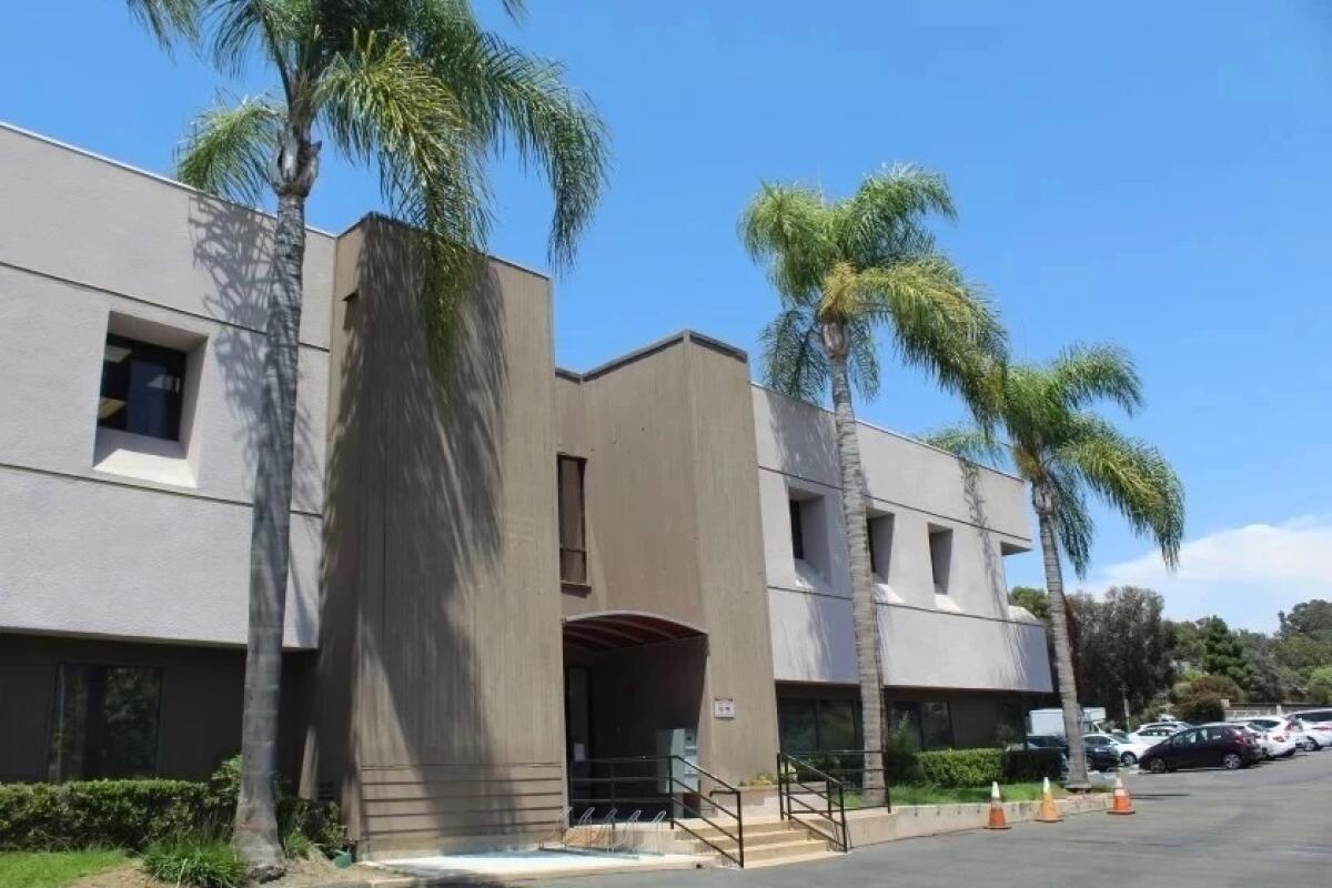The exterior of the San Dieguito Union High School District office in Encinitas.