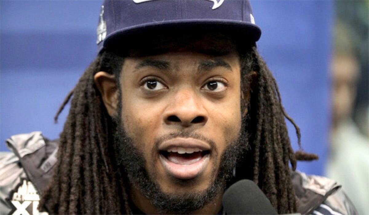 Seattle cornerback Richard Sherman will take the field for the Seahawks against the Denver Broncos on Sunday at MetLife Stadium in East Rutherford, N.J., in Super Bowl XLVIII.