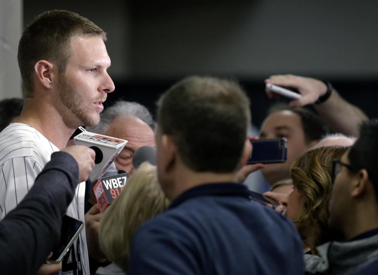 Starting pitcher Chris Sale - Los Angeles Times