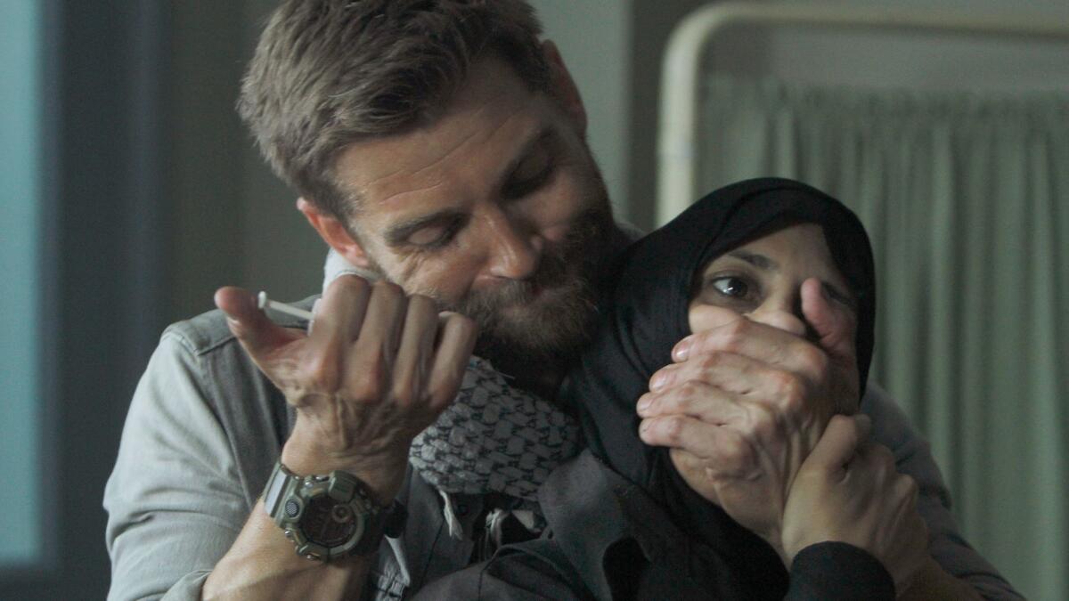 Mike Vogel and Shereen Martin on "The Brave." (Simon Mein / NBC)