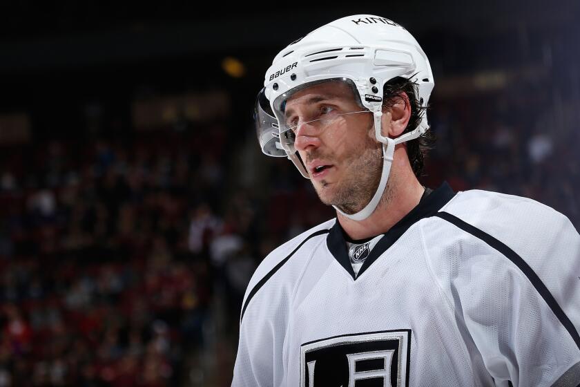 Mike Richards, shown with the Kings on Dec. 4, was put on waivers by the Kings right after the All-Star break and cleared on Jan. 27.