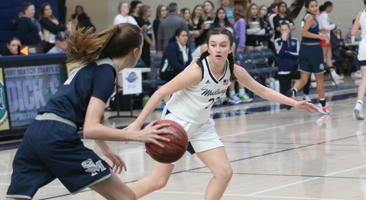 Jackie Sedlock is one of just two Mustang seniors.