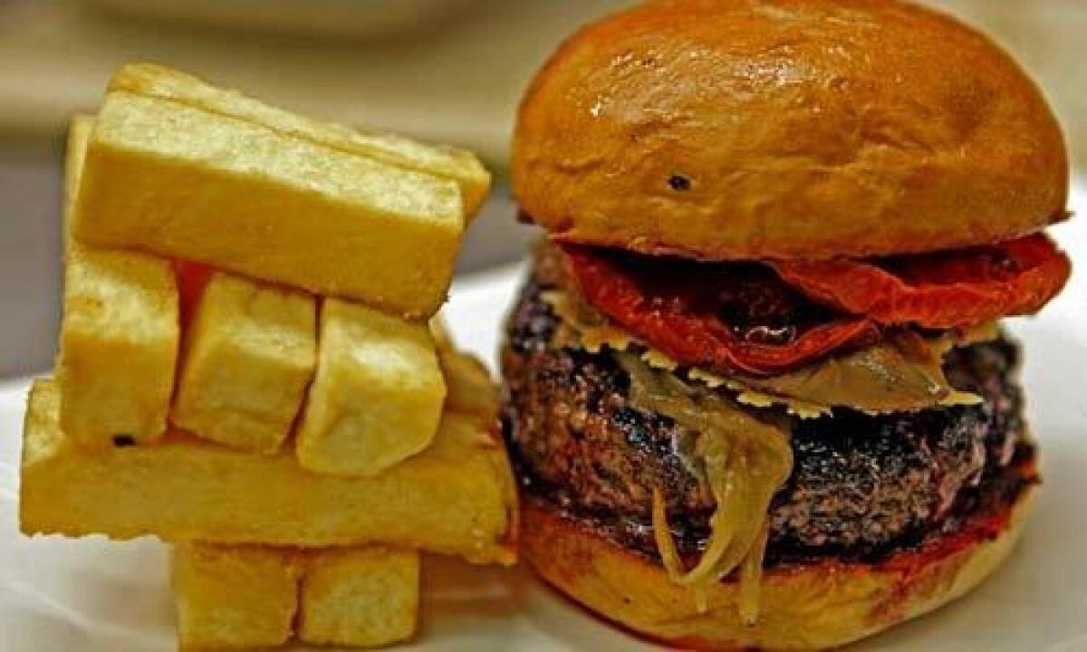 Got the look: An Umami Burger with an order of thick, hand-cut fries.