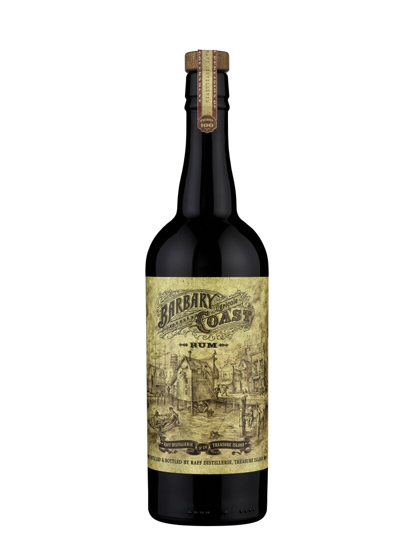 A bottle of Barbary Coast Rum