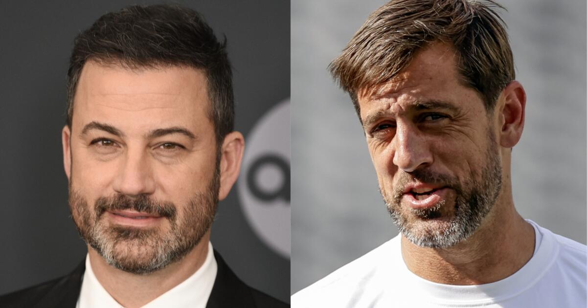 Jimmy Kimmel slams Aaron Rodgers-Epstein feud in monologue