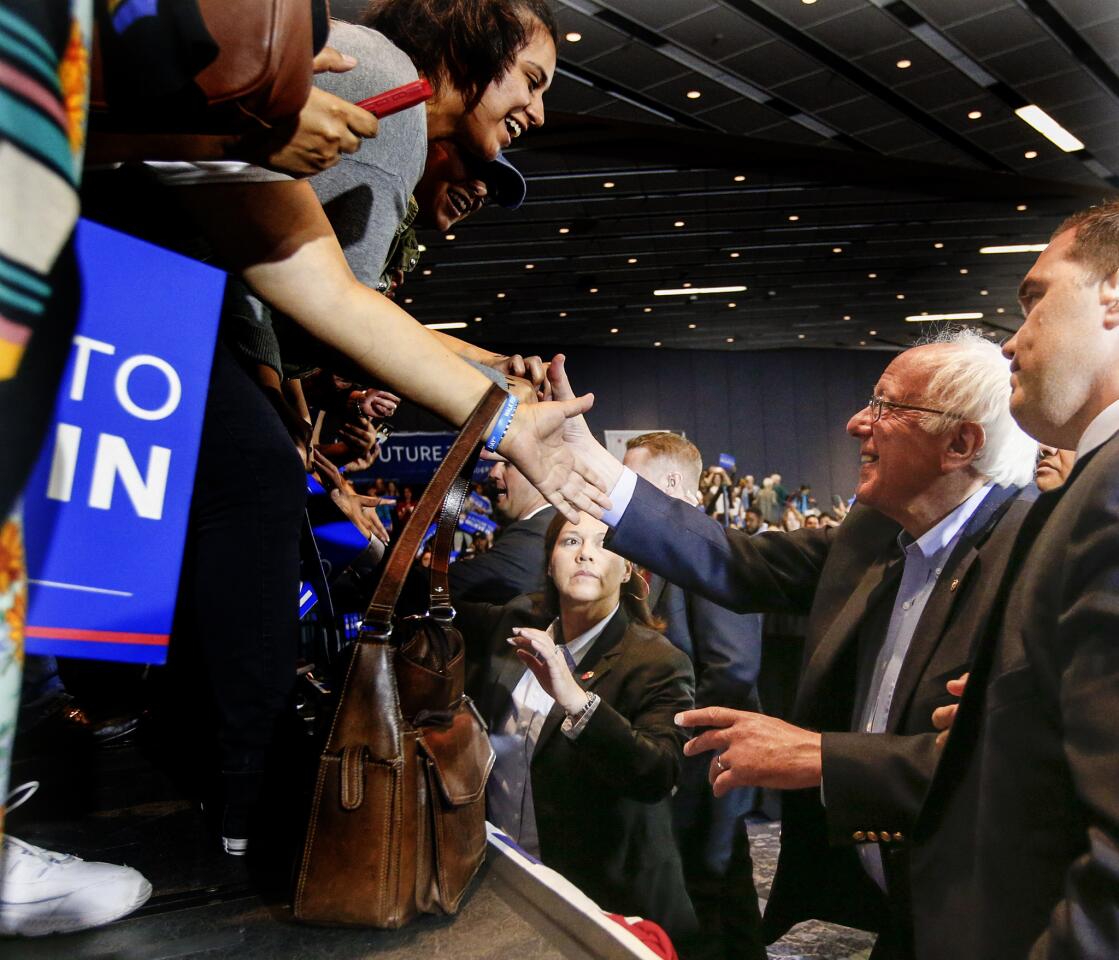 Bernie Sanders in Anaheim