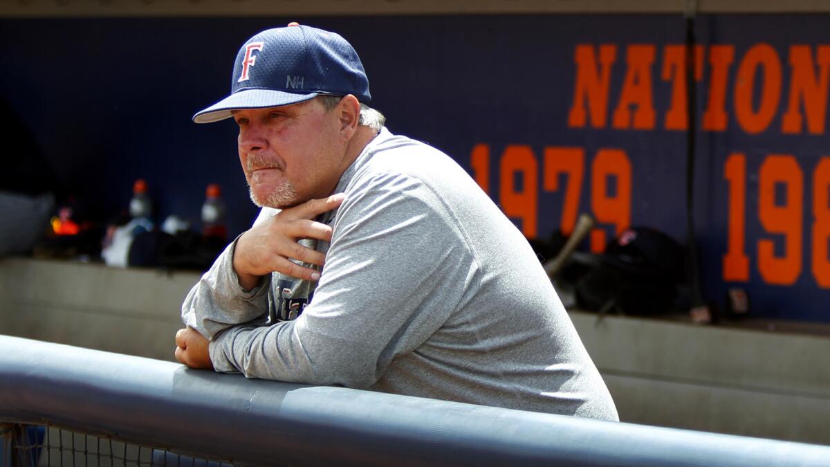 Coach Rick Vanderhook led Cal State Fullerton to a 3-0 record in the NCAA regional tourney the Titans hosted this weekend.