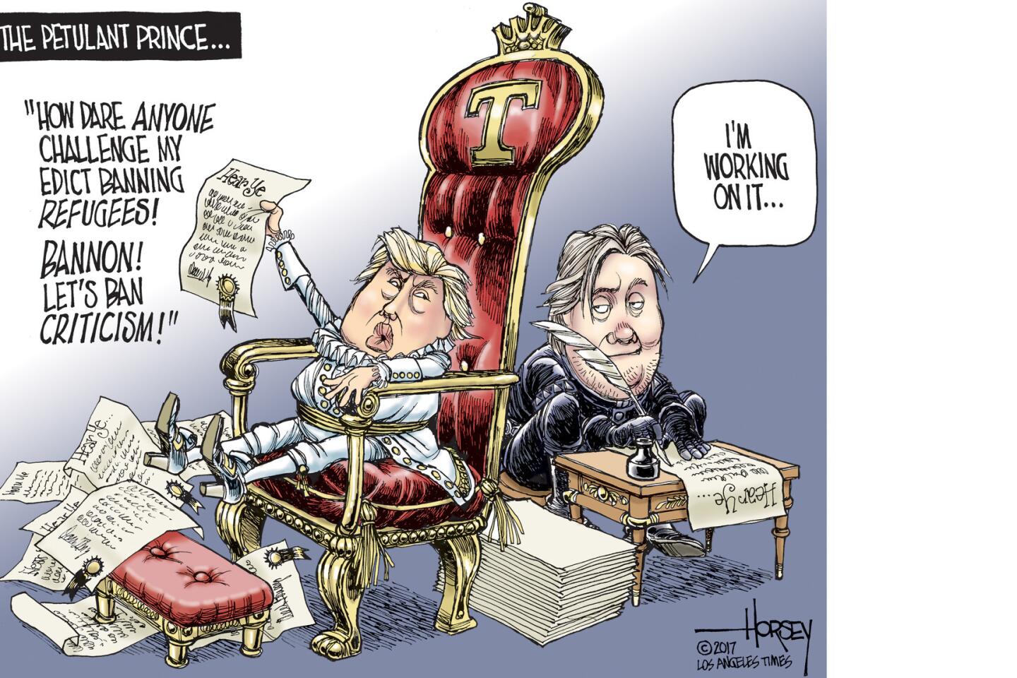 Trump and Bannon want to rule by edict, with no criticism allowed.