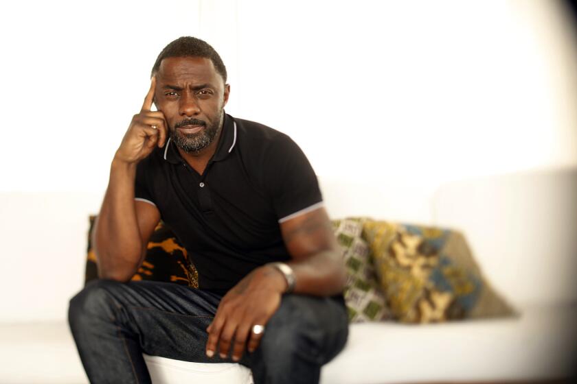 Idris Elba is photographed at the Mondrian Hotel in West Hollywood on Nov. 19, 2013.