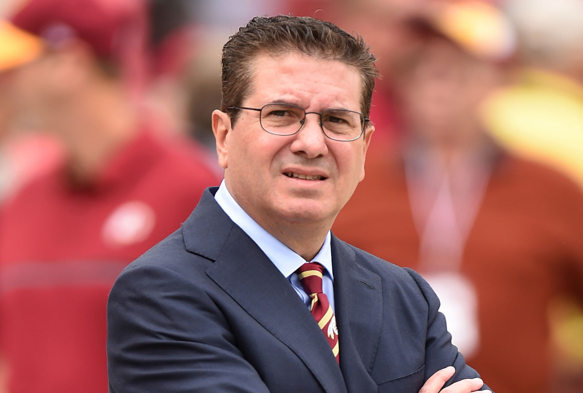 Washington owner Dan Snyder looks on prior to a game against the Cleveland Browns at FedEx Field.