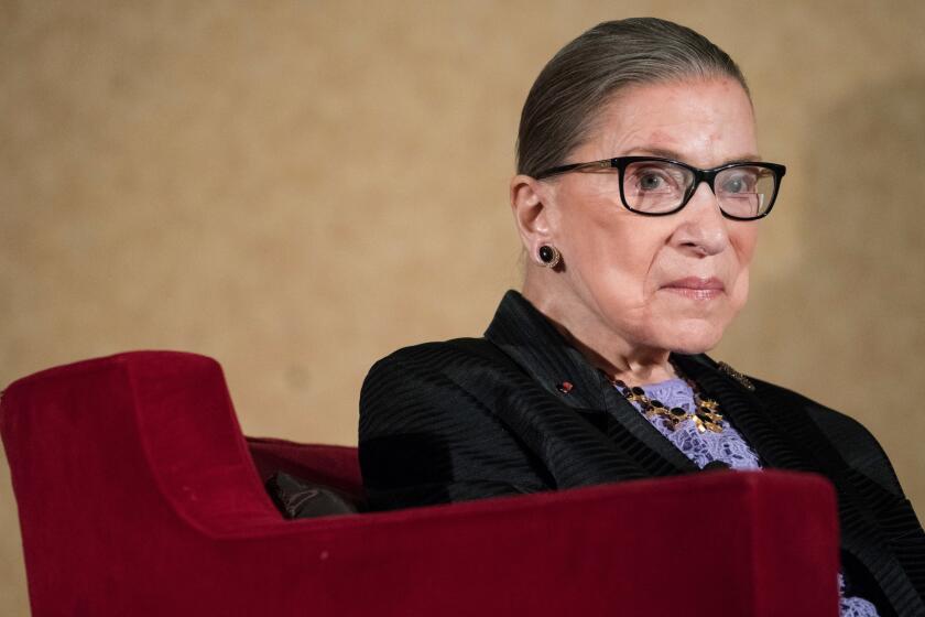 Supreme Court Justice Ruth Bader Ginsburg in Pojoaque, N.M., in August.