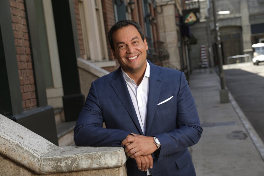 Joe Ianniello, the new chairman and chief executive of CBS, on New York Street at the CBS lot in Studio City. 