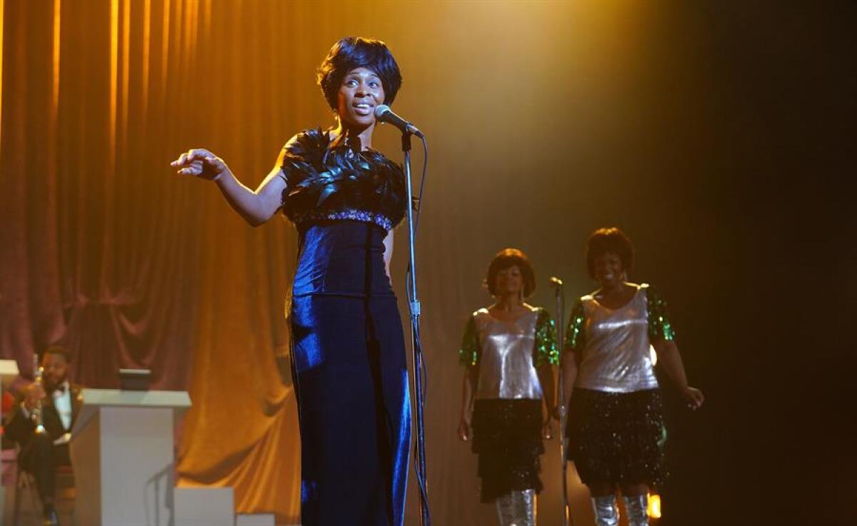 Cynthia Erivo como Aretha Franklin, durante una escena de "Genius: Aretha"