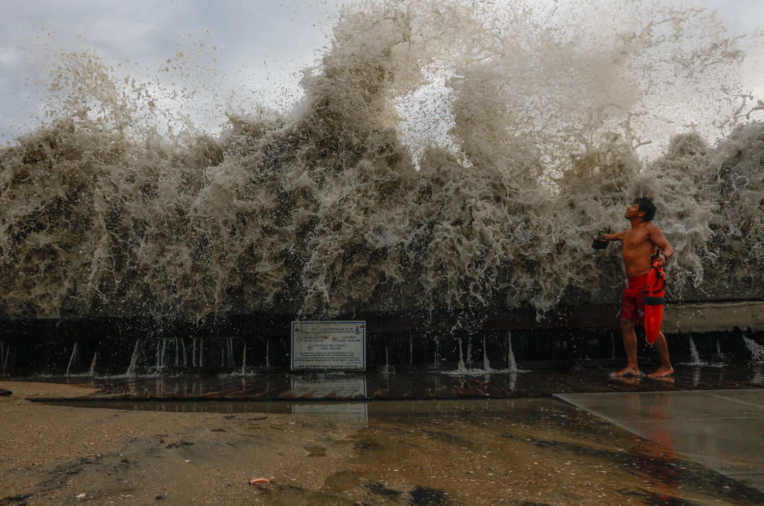 Intense heat, oppressive humidity approach as Tropical Storm Marie's dangerous surf lingers