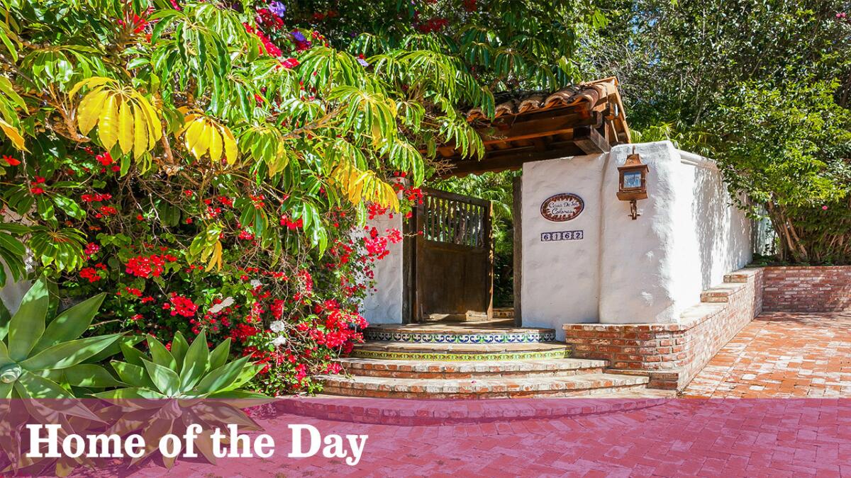 This gated, three-acre Malibu Canyon retreat offers an authentic taste of Spanish Colonial architecture and lush, grounds with mature landscaping, pool and spa.