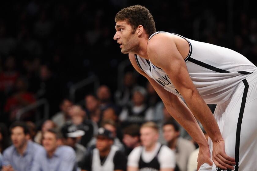 Center Brook Lopez leads the Nets in scoring at 20.7 points a game.