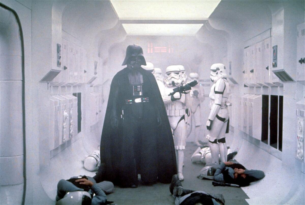 Darth Vader in 1977's "Star Wars: Episode IV - A New Hope." (Associated Press)