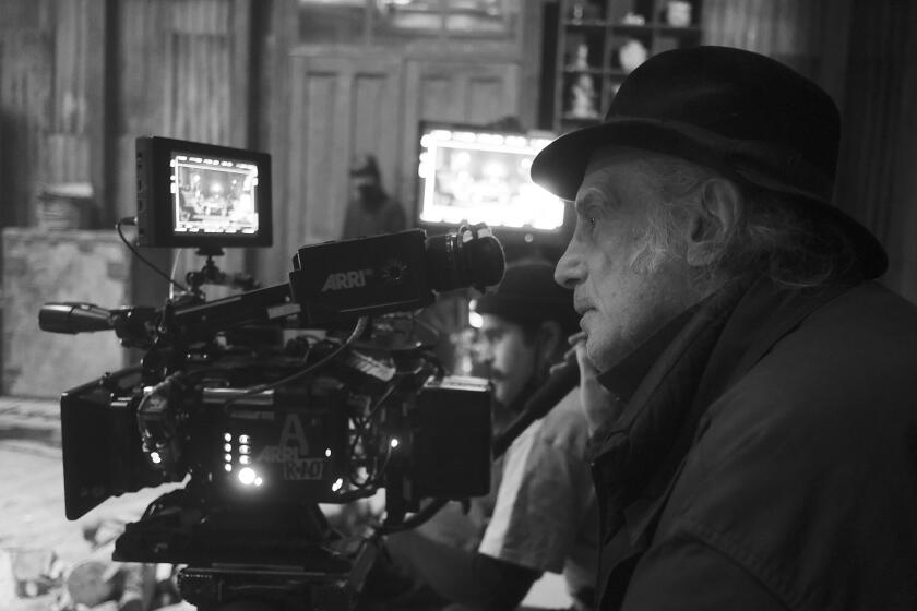 Cinematographer Ed Lachman shooting 'El Conde'