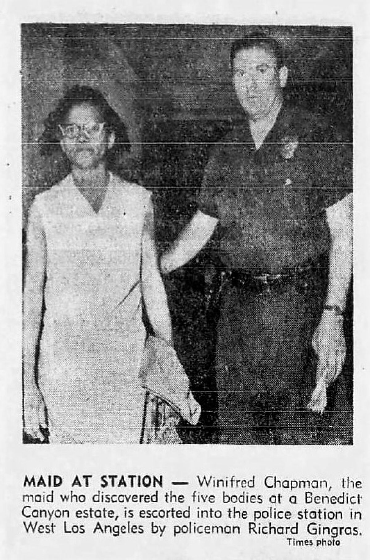 Archival photo from Aug. 10, 1969, of Winifred Chapman