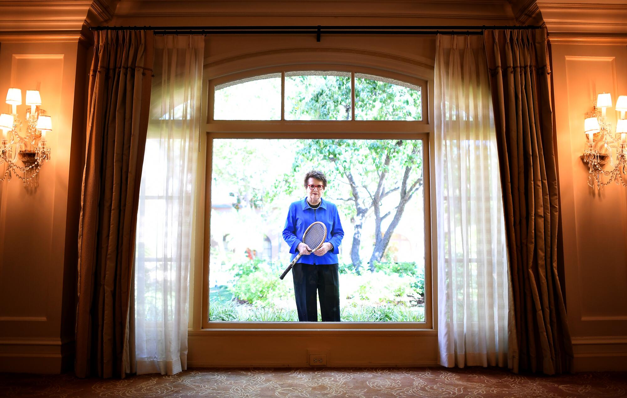 Social awareness came gradually for tennis great Billie Jean King, 76, whose age hasn’t slowed her pursuit of equality in sports and society. Photographed at The Langham Huntington hotel in Pasadena, California.