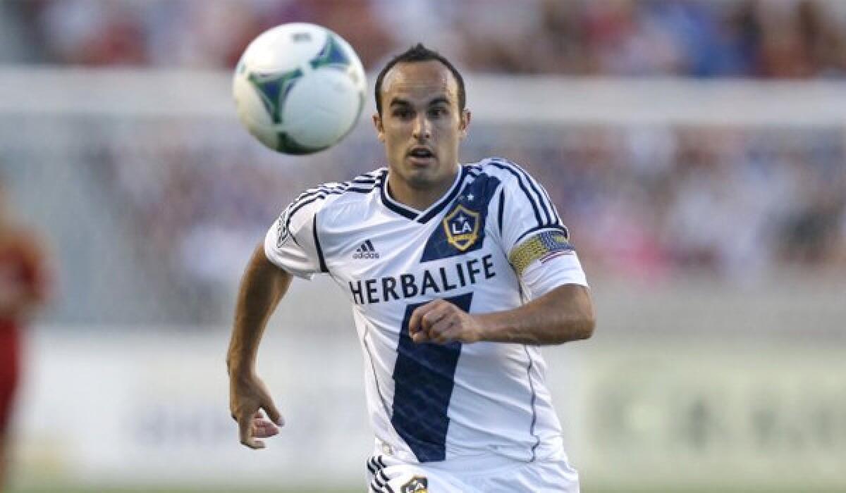 Heading into a match at San Jose, the Galaxy's Landon Donovan currently leads the team with four assists through twelve games this season.