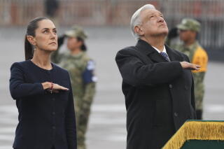 President Sheinbaum with her predecessor, Andrés Manuel López Obrador.