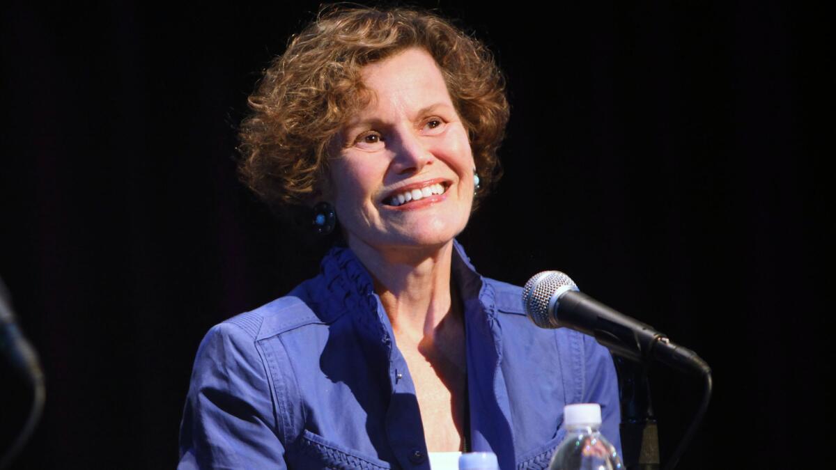 Judy Blume at the Los Angeles Times Festival of Books. Blume's next book, "In the Unlikely Event," is for adults.